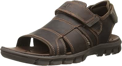Amazon.com | Caterpillar Men's Voyager, Dark Brown, 8 M US | Sandals