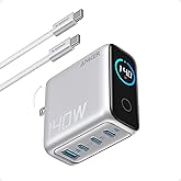 Anker Laptop Charger, 140W MAX USB C Charger, 4-Port Multi-Device Fast Charging, Advanced GaN Power Adapter, Intuitive Touch 