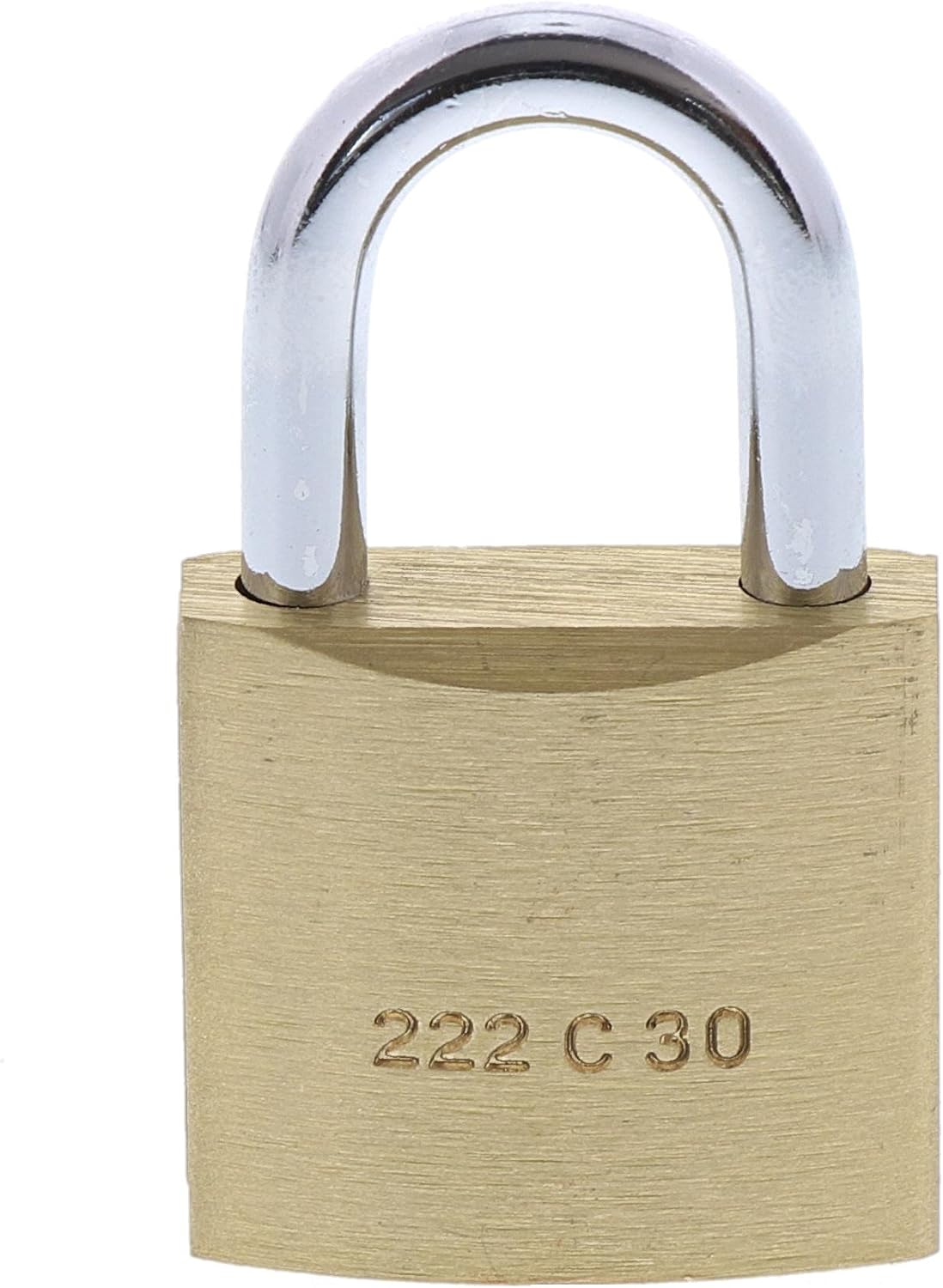 Burg-Wächter Padlock, Set of 3, 4 Keys, Trio 222, TRIO 222 30 GL SB, Messing, 5 mm Bügelstärke - Image 3