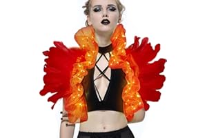 UQJE Victorian Natural Feather Shawl Shrug Shoulder Wrap Gothic Collar Costume Accessories