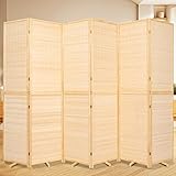 Bamboo Room Divider Folding Privacy Screens, Wall
