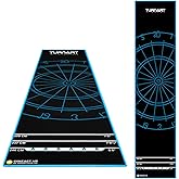 Turnart Darts Dart Mat-Darts Accessories Non Slip Carpet with Throw Line | Oche Mat with Soft Tip and Steel Tip Throw Line Distances-Dart Board Accessories
