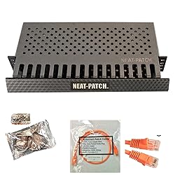 Neat Patch MINI 1U Low Profile Cable Management Kit