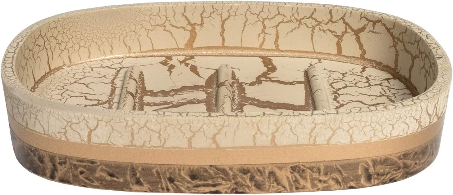 Sweet Home Collection Bathroom Accessories Collection Unique Decorative Beautiful Designs Bath Décor, Soap Dish, Parker