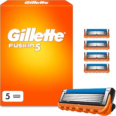 Fusion 5 Cuchillas de Afeitar Hombre, Paquete de 5 Cuchillas de Recambio (el embalaje puede variar)