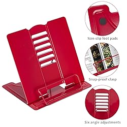 Metal Book Stand Adjustable Book Holder for Reading