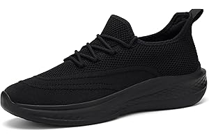 VAMJAM Men's Running Shoes Slip On Walking Shoes Non Slip Lightweight Workout Breathable Gym Sneakers Fashion Mesh Sneakers