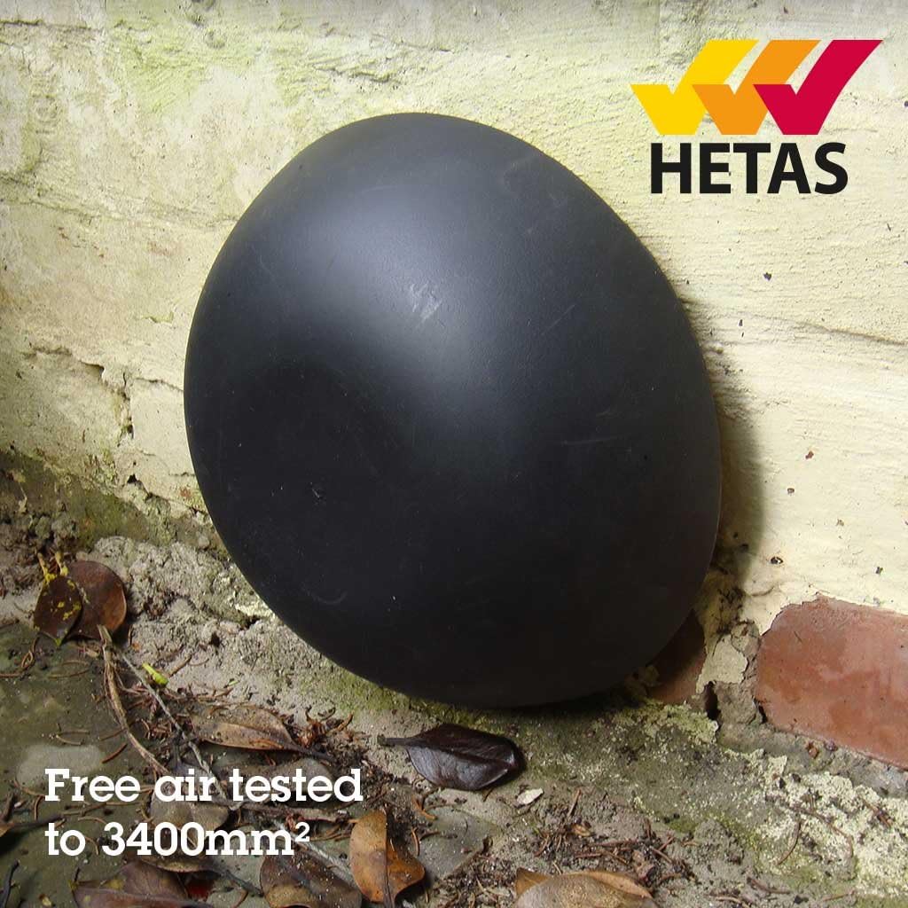 Draught reducing air Vent Cover DR21, Black - Image 3
