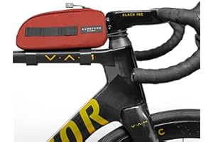 ALMSTHRE Top Tube Bag 8'' x 2'' x 3'' | Waterproof, Secure & Stable – Universal Bike Storage with Versatile Mounting – Fits Essentials | Adventure-Ready Cycling Gear