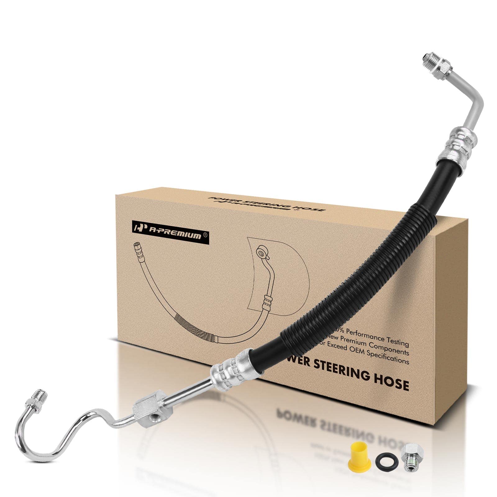 Photo 1 of A-Premium Power Steering Pressure Hose Line Assembly Compatible with Ford F-100 Ranger 1997, Explorer 1991-1994, Ranger 1990-1997, Bronco II 1990 & Mazda B2300/B3000/B4000 1994-1997, Navajo 1991-1994