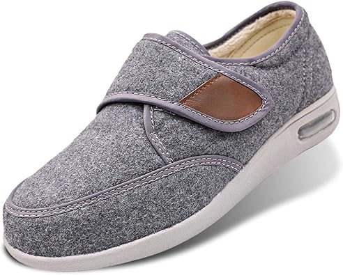 wide slippers for elderly