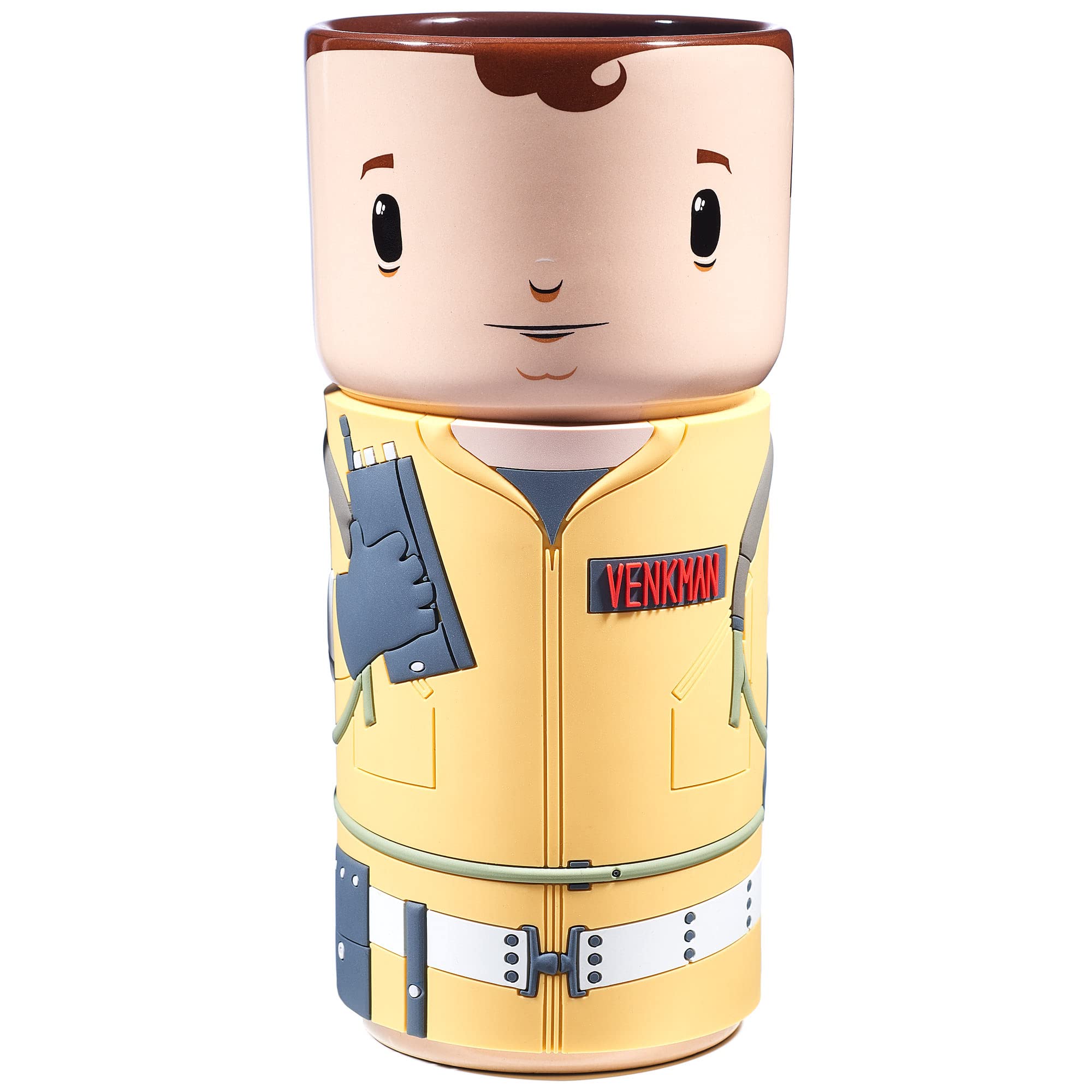 CosCups by Numskull Ghostbusters Peter Venkman Ceramic Mug Gift with Rubber Sleeve 400ml - Official Ghostbusters Merchandise