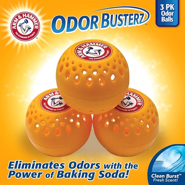 ARM & HAMMER DEODORIZER ODOR BUSTERZ, CLEAN BURST, 3 COUNT