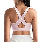 RUNNING GIRL High Impact Sports Bras for Women High Support Molded Cups, Adjustable Straps Sports Bra with Sewn in Pads