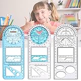 PARTSPOWER Multifunctional Geometric Rulers Drawing