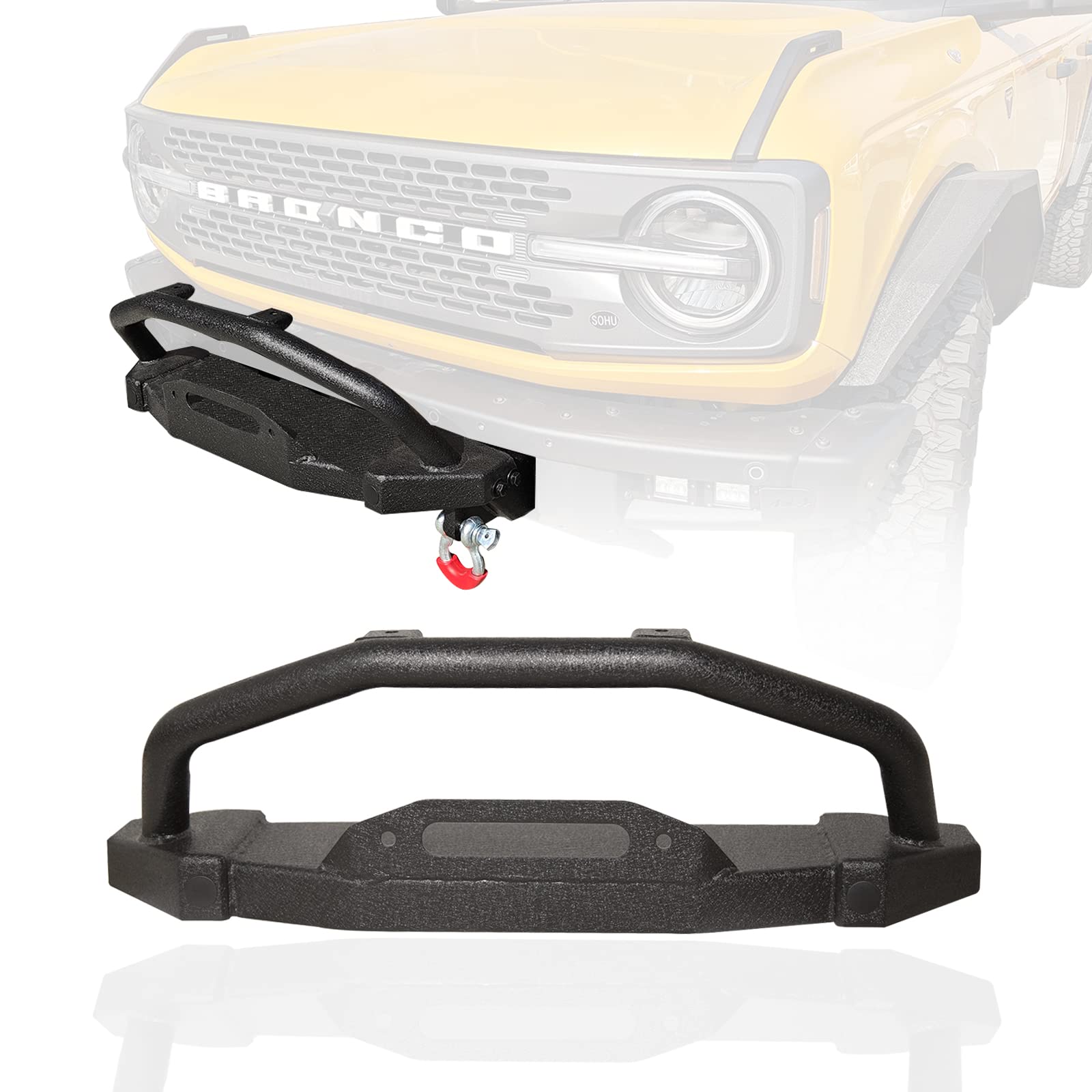 Mua Front Bumper with Bull Bar & Winch Mount & Drings Compatible with