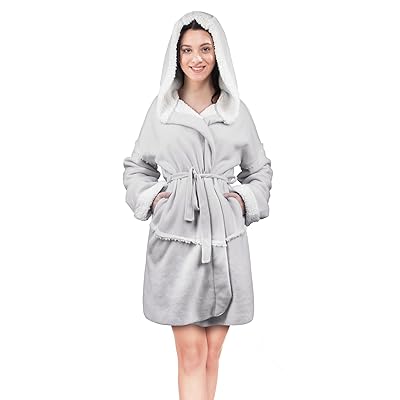 Women's Hooded Robes Soft Warm Short Plush Burundi | Ubuy