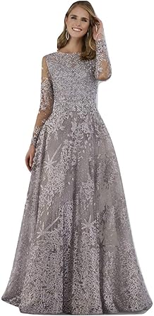 long sleeve embellished dress