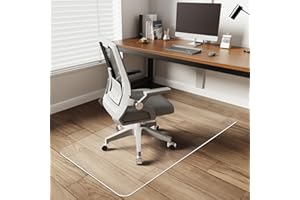 YSAGi Office Chair Mat for Hardwood Floor，30"X48" Non-Slip Computer Chair Mat，Desk Floor Mat，Easy Glide Office Floor Mats for Rolling Chairs， Clear Floor Mat for Office Home Chair