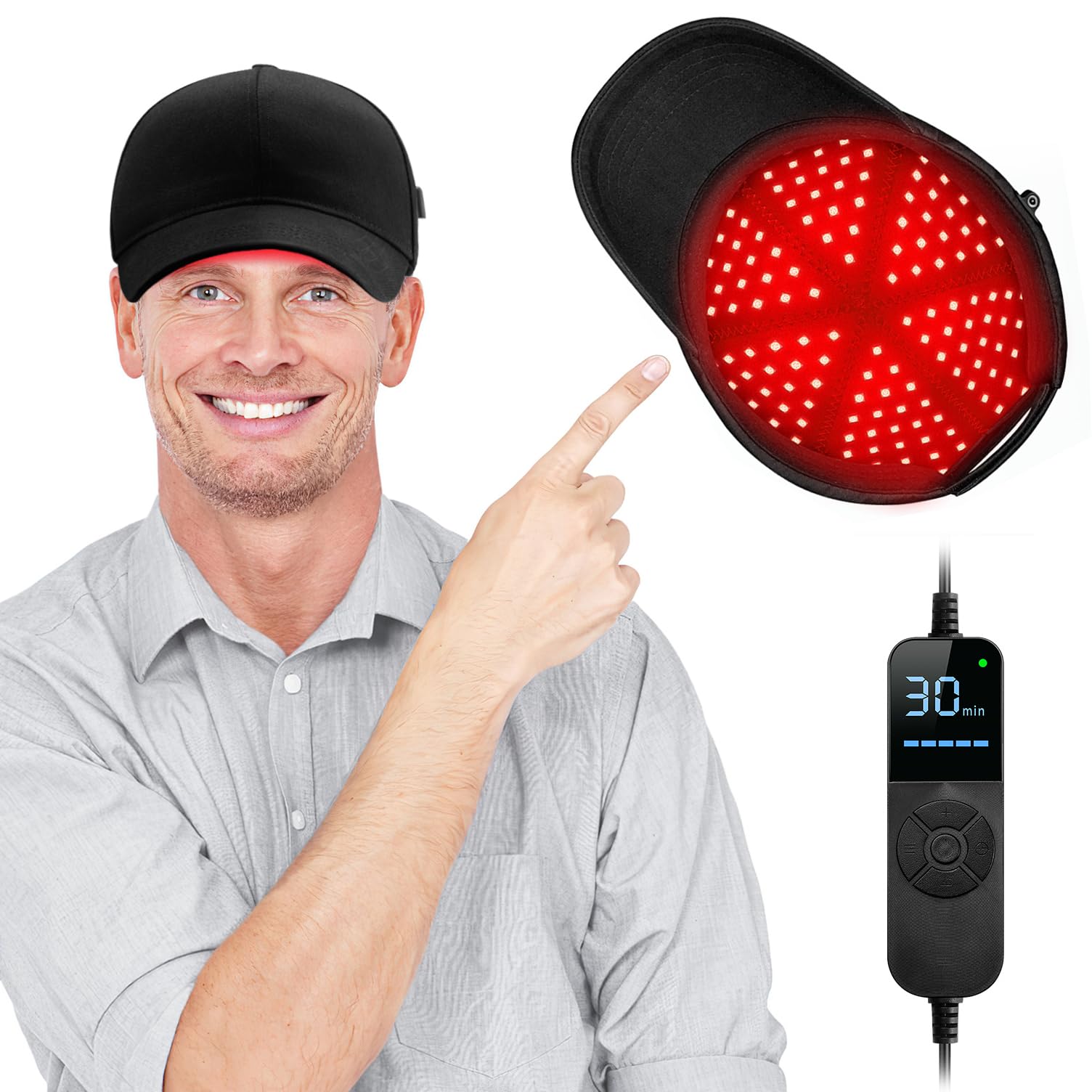 Photo 1 of ***MISSING PARTS***
Laser Hair Growth Cap, Red Light Hat, Black
