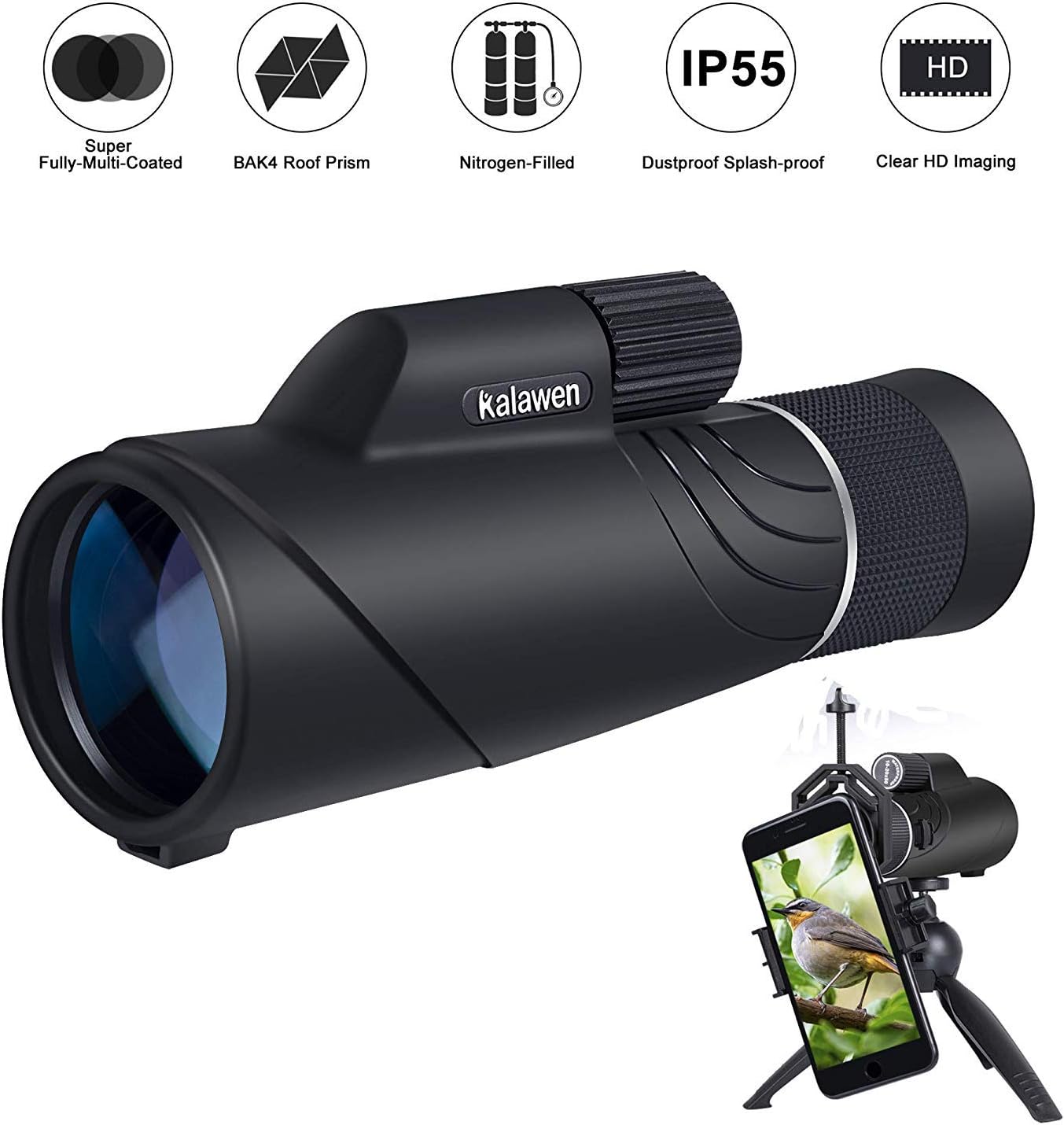 1020x50 Zoom Monocular Telescope for Adults, Kalawen Amazon.co.uk