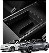 Spigen Tesla Model 3/Y Armrest Centre Console Organiser Tray Black Carbon view 1