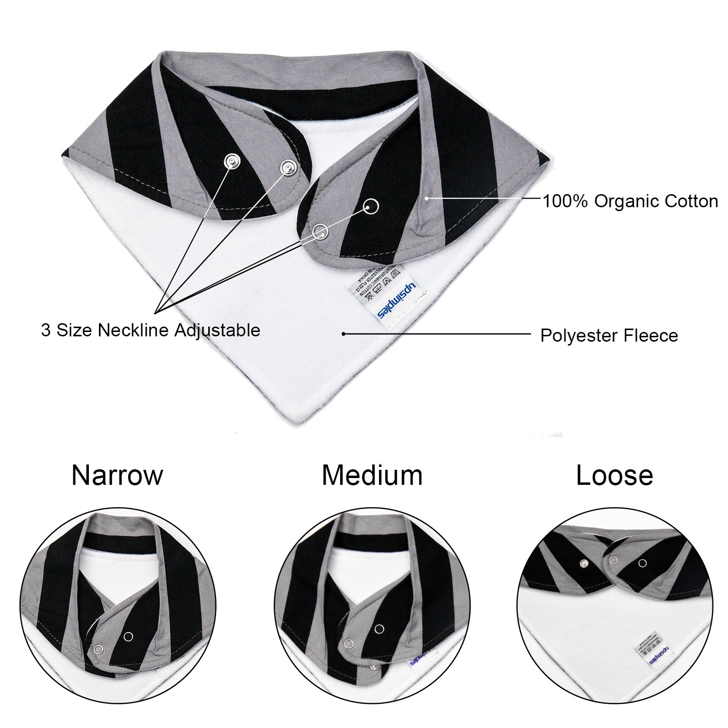 10-Pack Baby Bandana Bibs Upsimples Baby Boys Bibs for Drooling and Teething, Super Absorbent Bibs Baby Shower Gift - Dawn Set: Baby