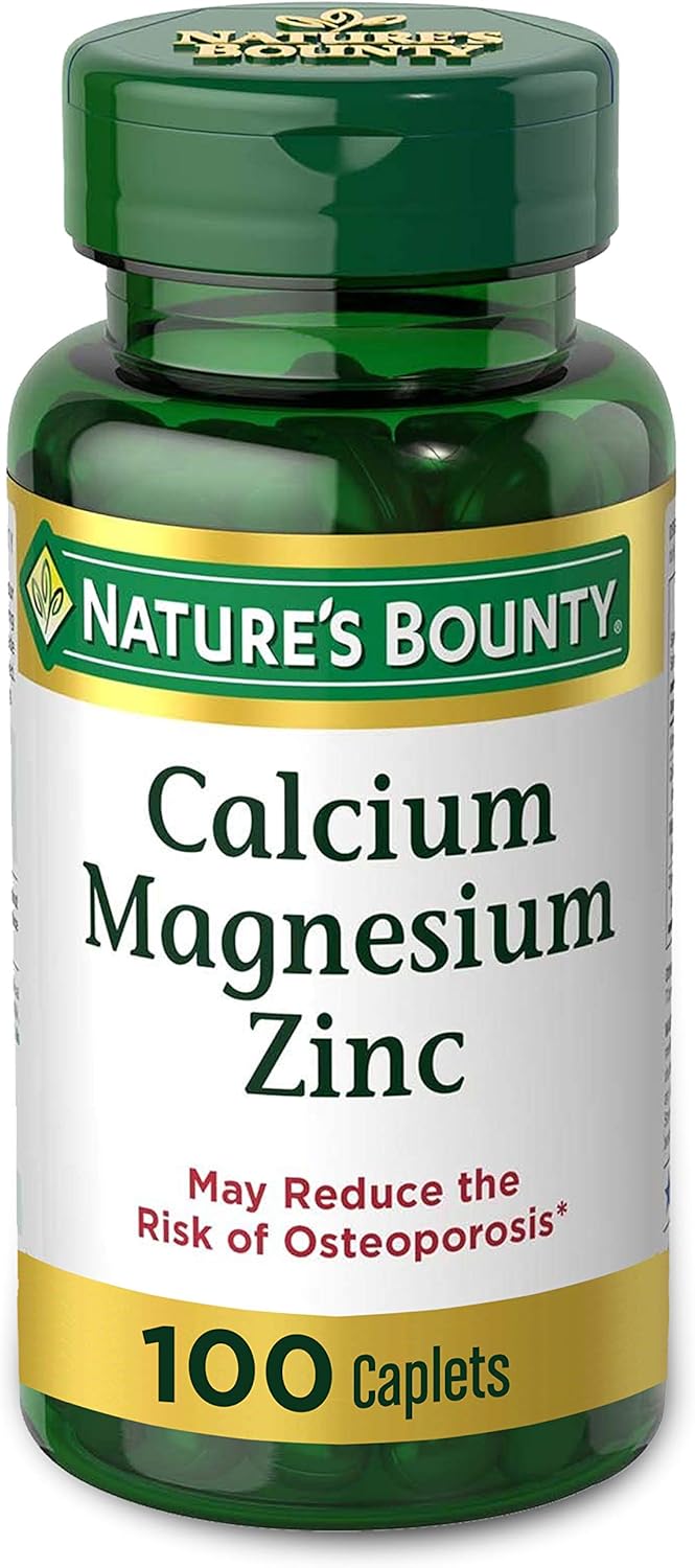 Nature's Bounty Zinc 50 mg Caplets 100 ea: Health & Personal Care