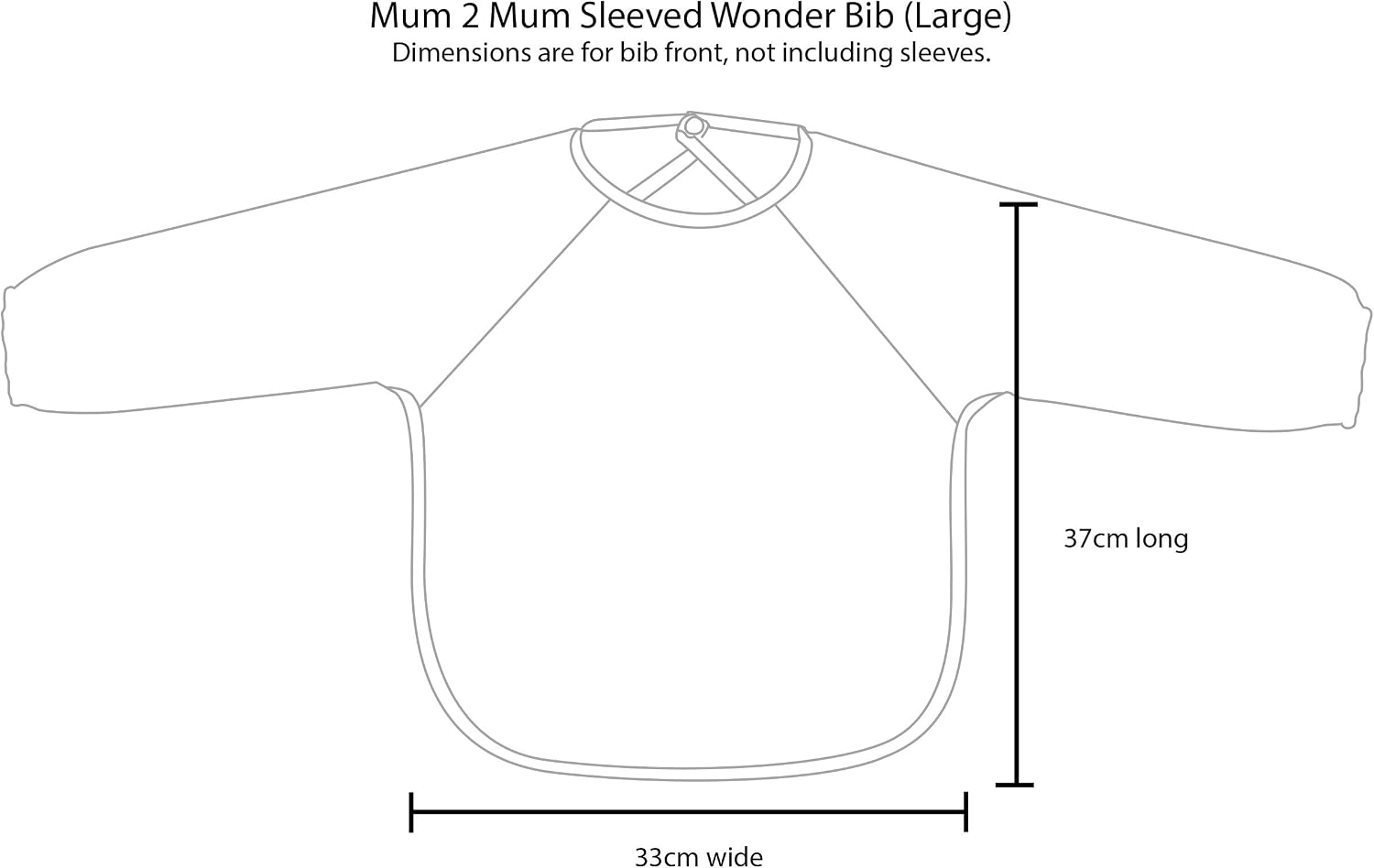 Mum2Mum 18M - 3Y Sleeved Wonder Bib Multipack in Navy/Orange - Image 5