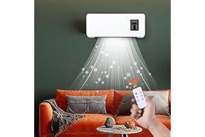 Generic Mini Air Conditioning Fan, Wall-Mounted Air Circulator With Remote Control, Heating and Cooling Fan for Offices, Homes and Bedrooms (American Standard), uniform