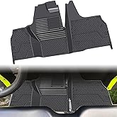 CUSAUTV Front TPE Floor Mat Compatible with 2021-2025 Honda Pioneer 520; 2015-2023 Pioneer 500 Accessories Anti-Slip Front Row Floor Slush Liner All Weather Protection Replacement for 0SP63-HL5-101