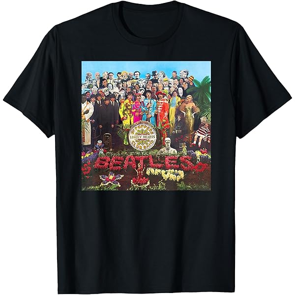 70’s THE BEATLES Sgt. Tシャツ Sgt. Pepper's Lonely Hearts Club Band Photo S/S Tee（Black