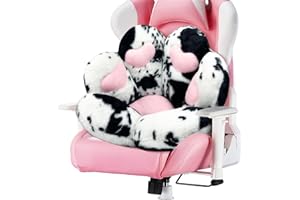 MOONBEEKI Cat Paw Cushion Chair Comfy Kawaii Chair Plush Seat Cushions Shape Lazy Pillow for Gamer Chair 28"x 24" Cozy Floor Cute Seat Kawaii for Girl Gift, Dining Room Bedroom Decorate (Milk Cow)