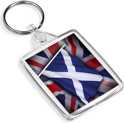Amazon 先ビニールキーリングスコットランドの旗キーリング Ip02 聖アンデレ十字スコットランドの英国スコットグレートブリテンギフト キーホルダー チェーン