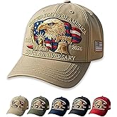 UASIMONSEN US 250th Anniversary Celebration Hat, Adjustable Retro Patriotic Cap for Men Women