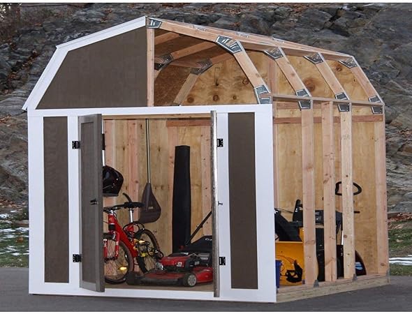 Amazon Com Ez Shed 70188 Barn Style Instant Framing Kit Garden