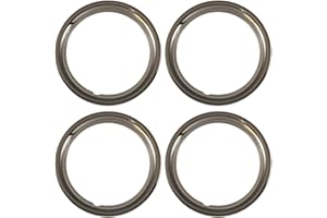 Set of 4 Chrome plated Steel 15 Universal 1.75 inch Beauty Trim Rings 1515C by IWC