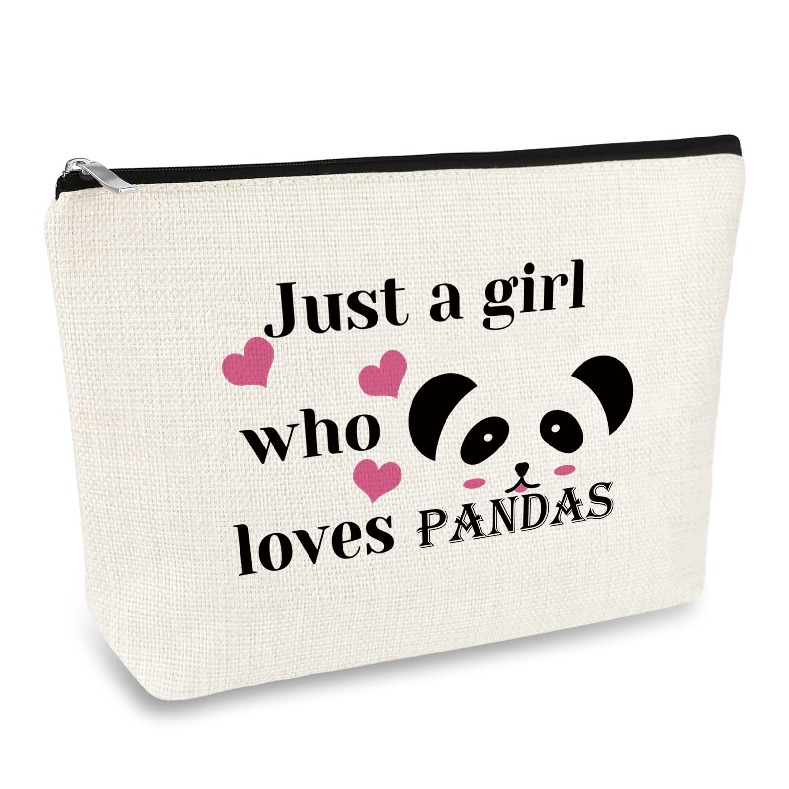 Funny Panda Gifts Makeup Bag Panda Lover Gift for Girls Women Animal Themed Cosmetic Bag Christmas Graduation Birthday Gift for Animal Lovers Friends Daughter Sister Travel Cosmetic Pouch
