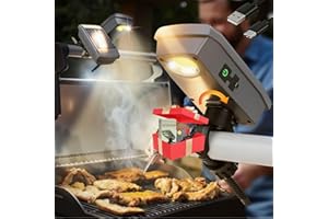 BOLYCEN Solar/USB-C Grill Lights for Outdoor Grill Compatible with Blackstone/Weber/Big Green Egg -Rechargeable LED Work Light - Christmas Stocking Stuffers White Elephant Gifts for Adults Men BBQ Accessories