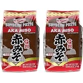 Shirakiku Miso Aka (red) Soy Bean Paste - Traditional Soybean Paste &ndash; Ideal for Soup, Sauce, Marinade, Japanese Foods, 35.2-Ounce Bags (Pack of 2)