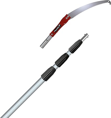 Scie A Elaguer Kit Telescopique Avec Courbe Elagage Professionnel Avec Crochets 6 M Telescopique En Aluminium Comme Ebrancheur Scie A 8 5 M De Hauteur Amazon Fr Jardin