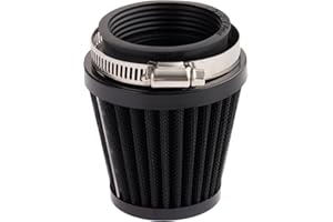 Mtsooning 48mm Motorcycle Air Filter, Clamp-on Intake Pod Cleaner Filter Replacement for Motorcycle ATV Dirt Pit Bike Go Kart 50-110cc