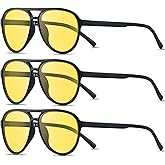 ANDWOOD Retro Polarized Aviator Sunglasses for Women Men Classic 70s Vintage Trendy Square Aviators