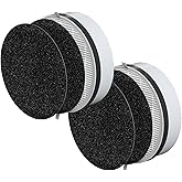 HP125 True HEPA Filter Replacement Set Compatible with Hunter HP125 AirX HEPA Digital Air Purifier, 2 H13 HEPA + 4 Activated Carbon Pre-Filter Air Clean Dust VOCs, Part Number H-HF125-VP H-HF125