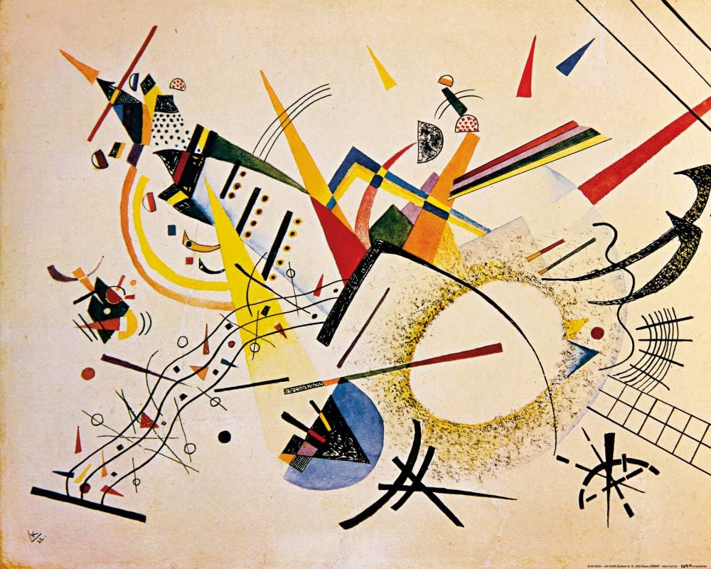 1art1 Wassily Kandinsky Komposition, 1922 Poster Kunstdruck 50 x 40