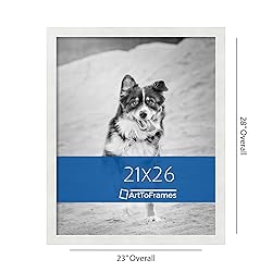ArtToFrames 21x26 Inch White Picture Frame, This