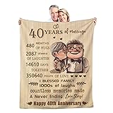 40th Anniversary Blanket Gifts