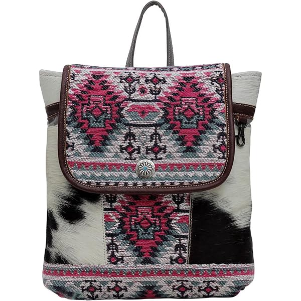 Western Leather Backpack Bag for Women - Flapover Upcycled Cowhide Bag? il_1080xN.5842904565_sx4m.jpg main image 4