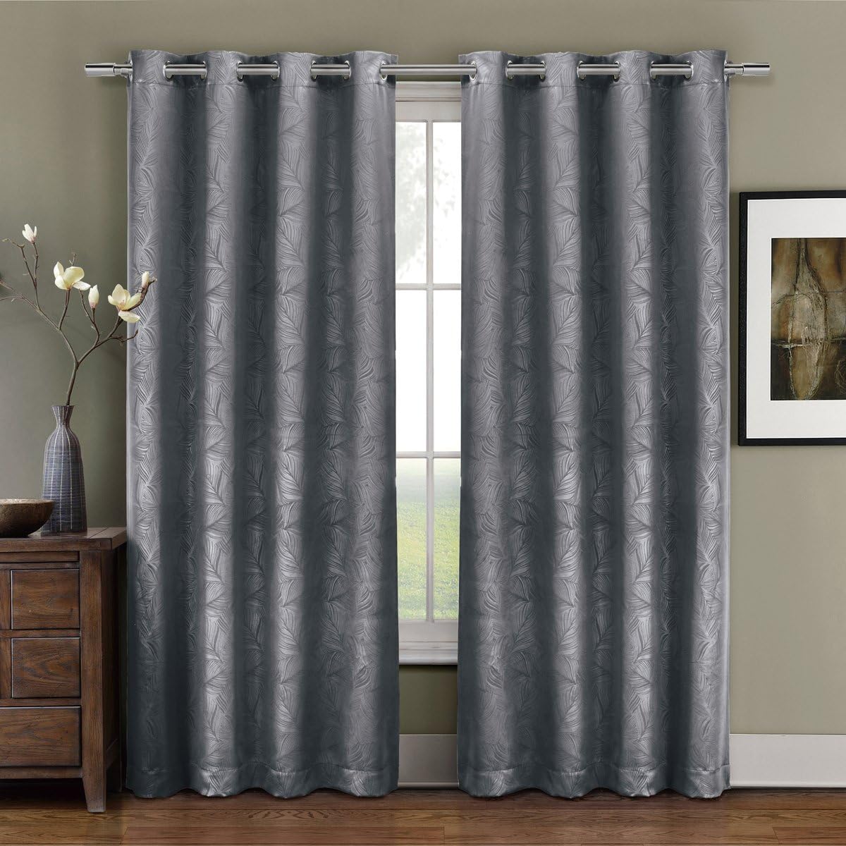Amazon.com: Deluxe Energy Efficient & Room Darkening. Pair of Two Top