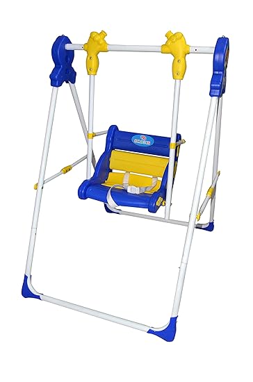 Tender Care India Kids Garden Swing for Indoor Outdoor Area-Iron Body (Blue)